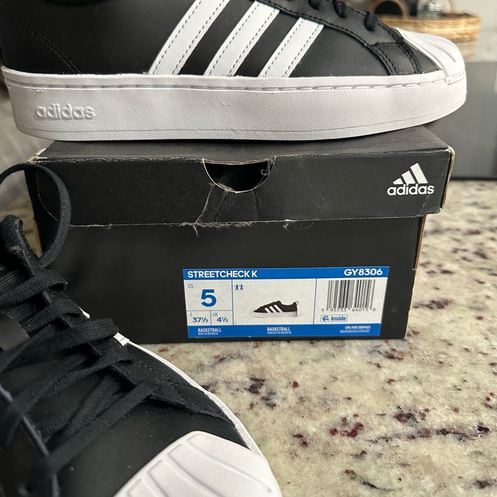 Adidas Black and White Sneakers-New